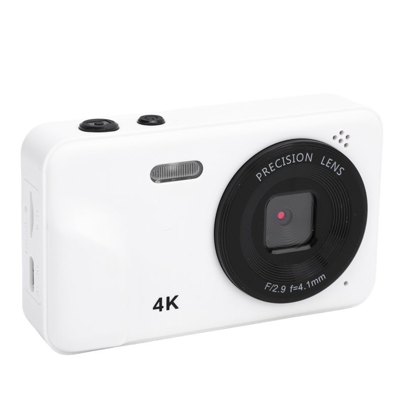 1080P 48MP Digital Camera Auto Focus Camera with 5X Digital Zoom 2.0 Inch Display for Travel Photography White - Image 2