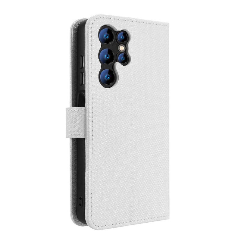 erorex For Oukitel C61 / C61 Pro Diamond Texture Leather Phone Case(White) - Image 3
