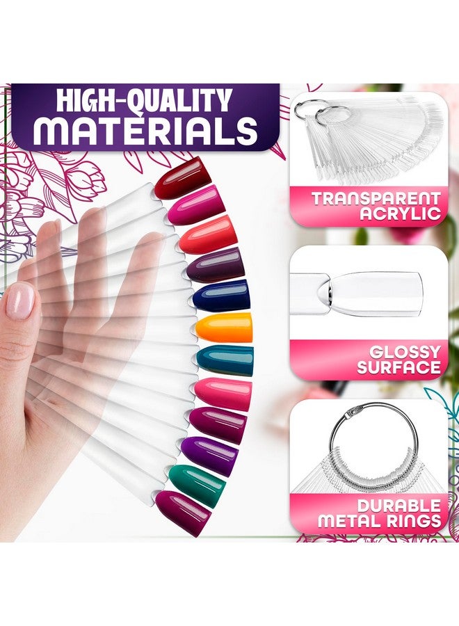 200 Pcs Clear Nail Swatch Sticks Nail Polish - Nail Swatches for Gel Polish Christmas Nail Polish Swatch Stick Nail Sample Sticks Nail Color Swatches - Nail Polish Sample Sticks Nail Sample Swatches