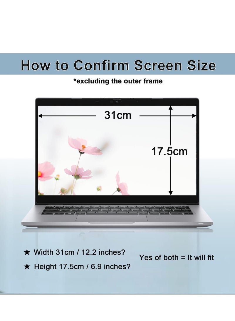14 Inch Laptop Privacy Screen 16:9 Aspect Ratio Computer Privacy Protector Film, Double-Sided Anti-Blue Light Anti-Glare Screen Protector for Laptop and Widescreen Monitor(WxH: 310 mm x 174 mm)  - Image 2