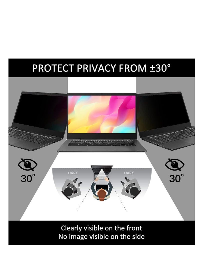 14 Inch Laptop Privacy Screen 16:9 Aspect Ratio Computer Privacy Protector Film, Double-Sided Anti-Blue Light Anti-Glare Screen Protector for Laptop and Widescreen Monitor(WxH: 310 mm x 174 mm)  - Image 3