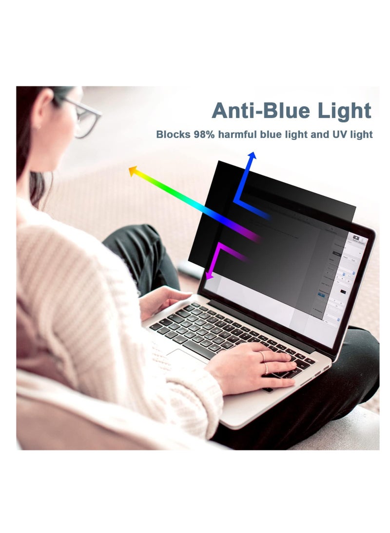14 Inch Laptop Privacy Screen 16:9 Aspect Ratio Computer Privacy Protector Film, Double-Sided Anti-Blue Light Anti-Glare Screen Protector for Laptop and Widescreen Monitor(WxH: 310 mm x 174 mm)  - Image 4