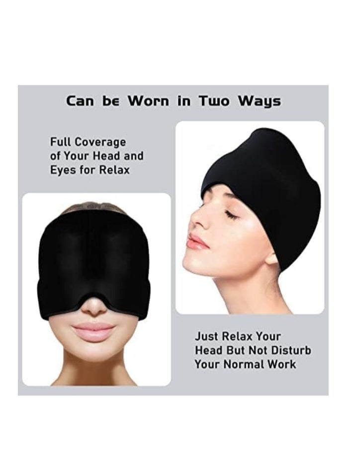 VANLON Headache Hat for Migraine, Headache Migraine Relief Cap for Tension Headache Migraine Relief, One Size Fits All Headache Hat with Reusable Ice Gel Pack for Puffy Eyes, Sinus & Stress Relief - Image 5