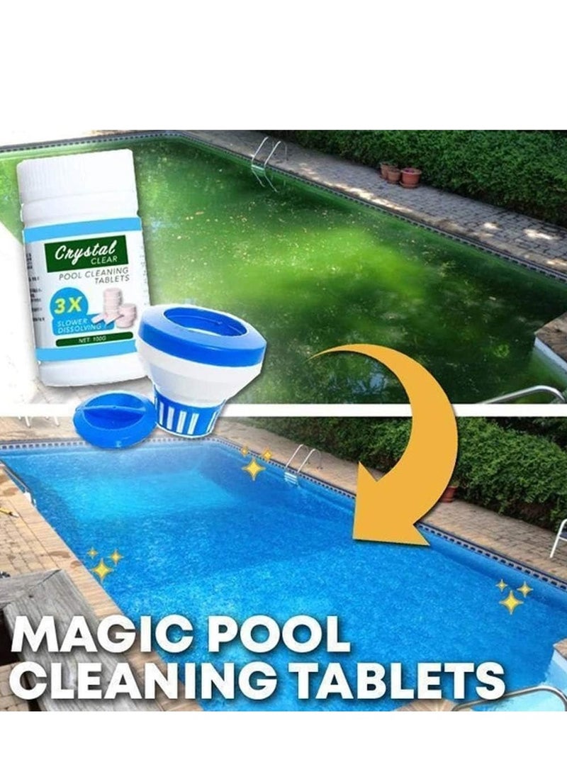 Beauenty Swimming pool Cleaning Float With 200g Purifier Tablets Swimming Pool Chlorine Dispenser Kit  - Image 3