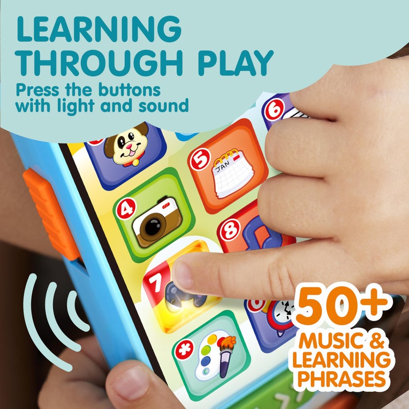 JOYIN Baby Toys 6-12 Months - Cell Phone with 4 Game Modes & 50+ Music and Learning Phrases, Educational Toys for Toddlers 1-3, Kids Pretend Phone Birthday Gifts for Girls Boys Age 1 2 3 Year Old - Image 5