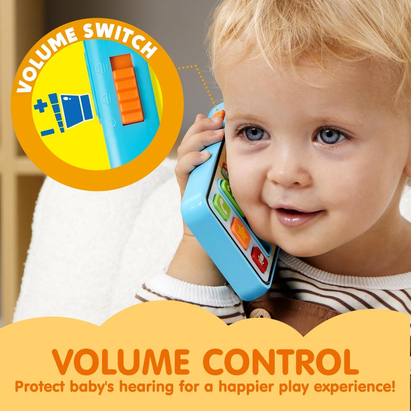 JOYIN Baby Toys 6-12 Months - Cell Phone with 4 Game Modes & 50+ Music and Learning Phrases, Educational Toys for Toddlers 1-3, Kids Pretend Phone Birthday Gifts for Girls Boys Age 1 2 3 Year Old - Image 3