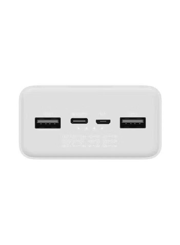 JAJEEK Mi Power Bank 3 30000mAh – PB3018ZM, 3 USB Ports, Type C, 18W Fast Charging, Portable Xiaomi Power Bank, 30000mAh External Battery, Perfect for Phones, Laptops, and More - Image 3