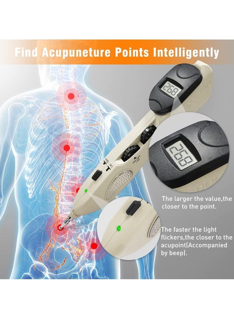 general Electronic Acupuncture Pen - Meridian Pen Find Acupoints Automatically with 3 Massage Heads Rechargeable - Image 3