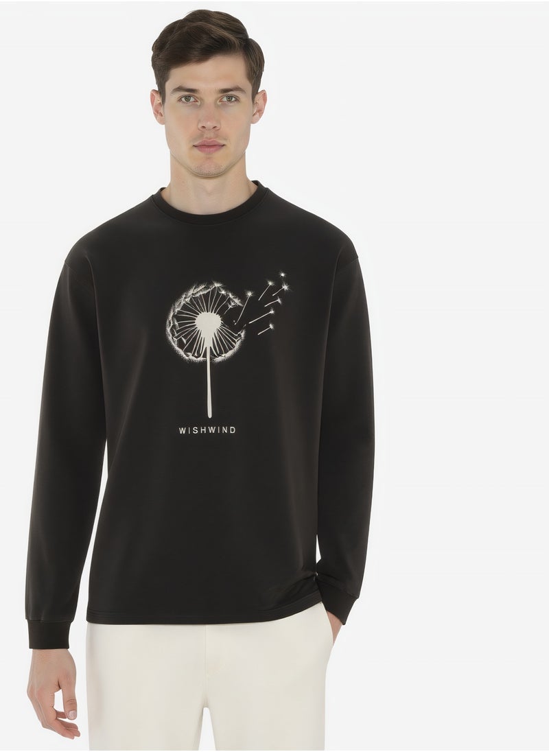 WISHWIND Unisex Dandelion Long Sleeve Sweatshirt – Black - pzsku/Z35F5659142B25B4252E9Z/45/1741683860/5aff8df7-5321-42b4-b87a-71373e6bda9c