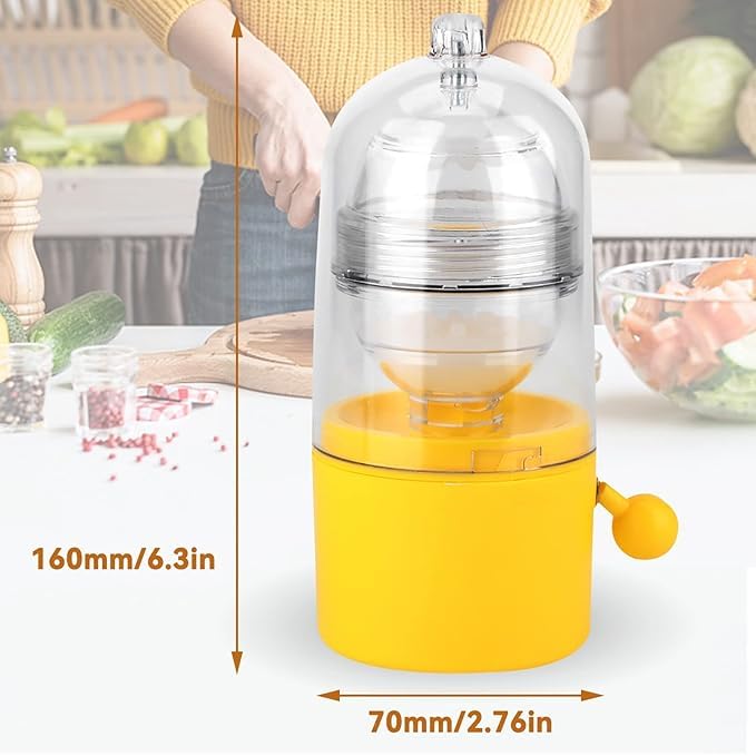 black sparrow Egg Scrambler Shaker Whisk Hand Powered Golden Egg Maker Eggs Yolk White Mixer Cooking Utensil Kitchen Gadgets Egg Pudding Maker Pack of 1  - Image 2