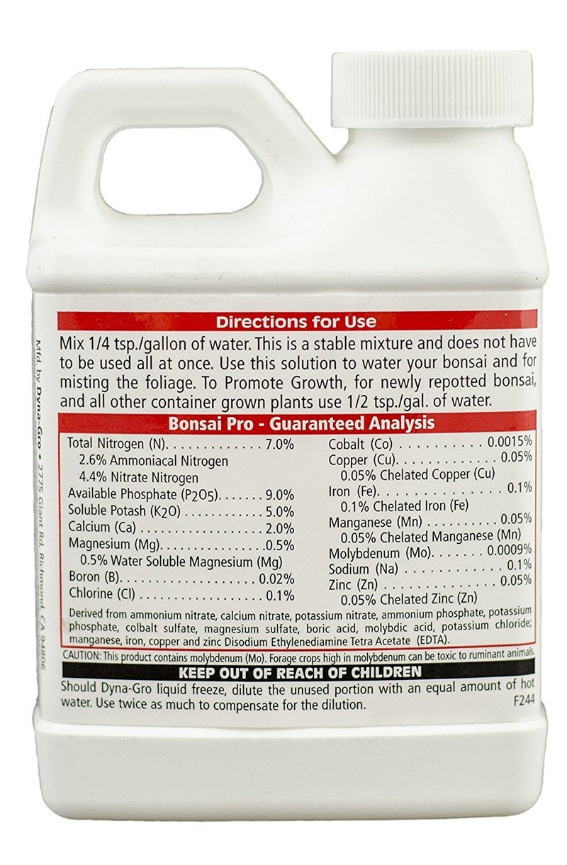 Dyna-Gro BON-008 Bonsai-Pro Liquid Plant Food 7-9-5, 8-Ounce (2, 8-Ounce) - Image 2