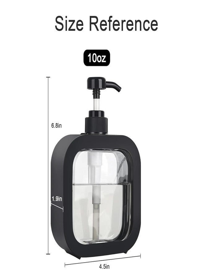 JOYUS Liquid Soap Dispenser Pump – 10 oz / 300 ml | Refillable Handwash, Lotion & Dish Soap Dispenser | Modern Dispenser Bottle with Pump | Countertop for Bathroom & Kitchen (Pack of 1) - Image 3