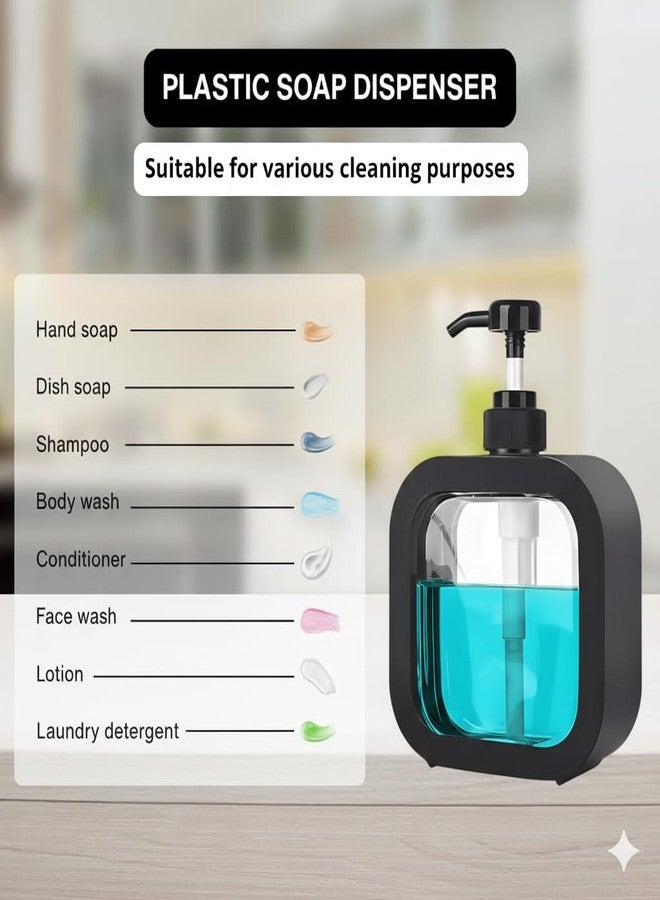 JOYUS Liquid Soap Dispenser Pump – 10 oz / 300 ml | Refillable Handwash, Lotion & Dish Soap Dispenser | Modern Dispenser Bottle with Pump | Countertop for Bathroom & Kitchen (Pack of 1) - Image 5
