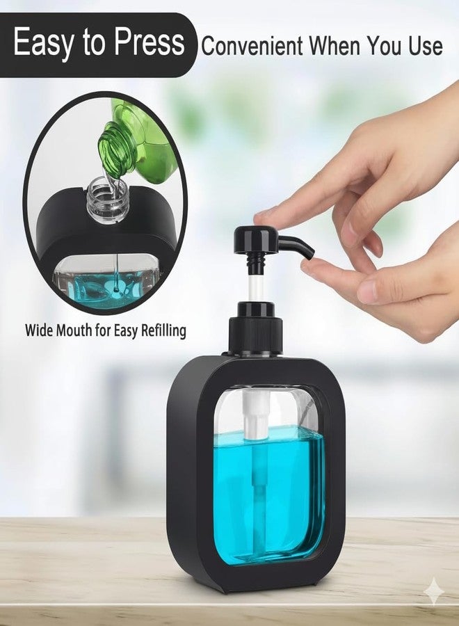 JOYUS Liquid Soap Dispenser Pump – 10 oz / 300 ml | Refillable Handwash, Lotion & Dish Soap Dispenser | Modern Dispenser Bottle with Pump | Countertop for Bathroom & Kitchen (Pack of 1) - Image 4
