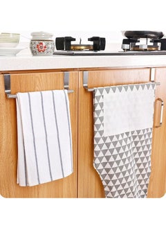 MODERN HOME 2PCS Over The Door Towel Rack, Stainless Steel Kitchen Towel Holder, Cabinet Door Towel Bar, Dish Towel Rack for Cabinet, Over Cabinet Towel Hanger for Kitchen Bathroom Cupboard  - Image 4