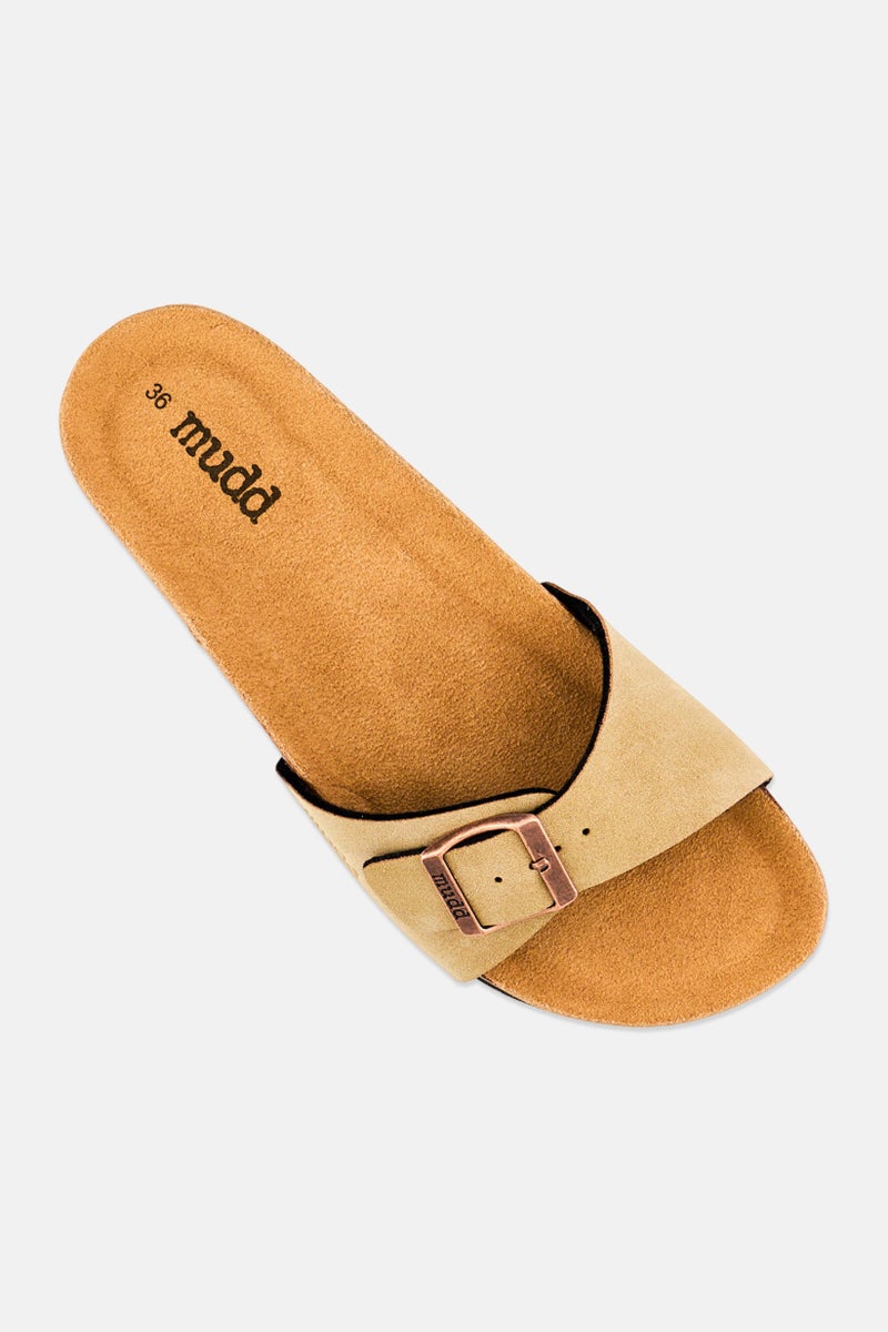 Mudd Women Slip On Cork Sandals, Light Brown - Image 2