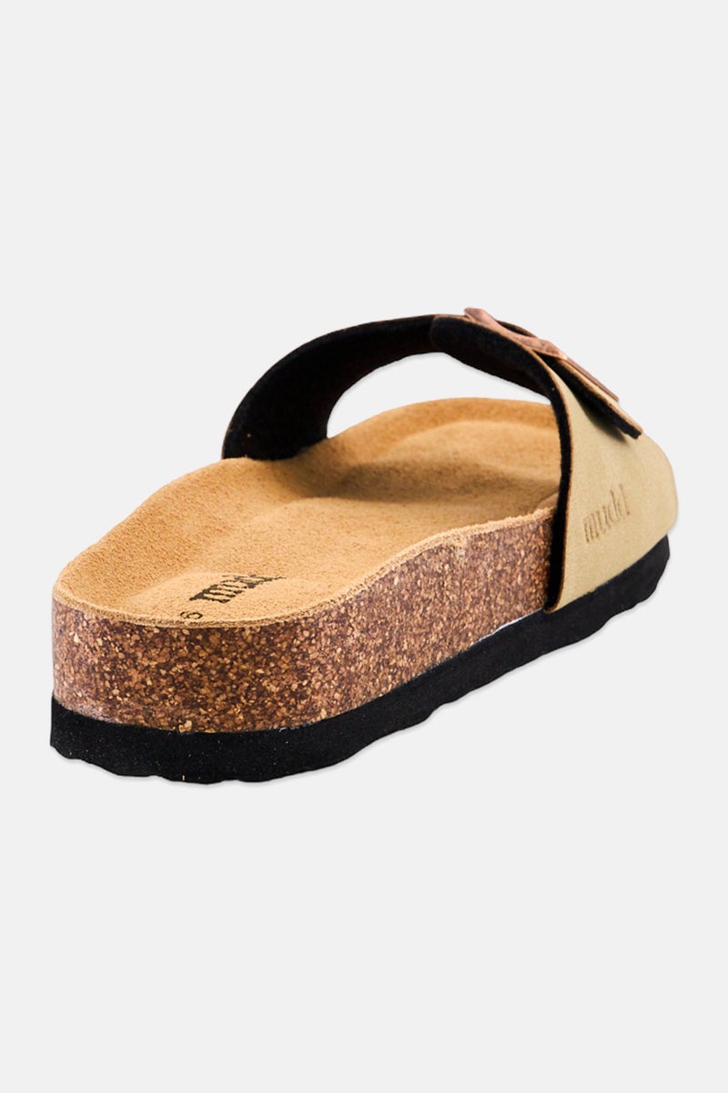 Mudd Women Slip On Cork Sandals, Light Brown - Image 3