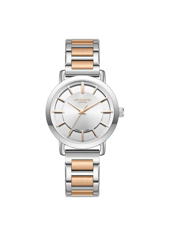 Lee Cooper Lee Cooper LC08037.530 Women's Analog Display Watch & Metal Strap Silver