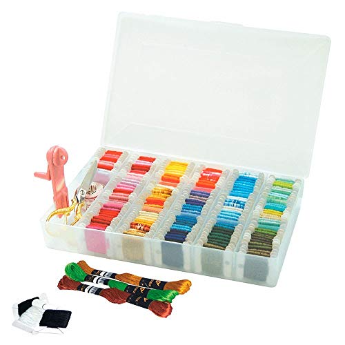 Hemline M3003L  Plastic Large Embroidery FlossThread BoxOrganiser