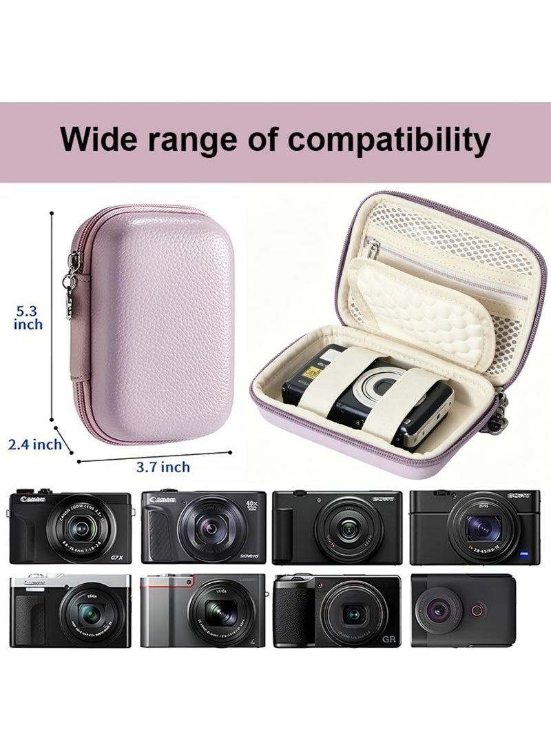 Bincoo Camera Case for CAMKORY/for Kodak Pixpro/for VAHOIALD/for Sony DSCW800 830/ for Canon PowerShot 180 190 Cameras Storage Holder for Accessories (Box Only)-Purple - Image 2
