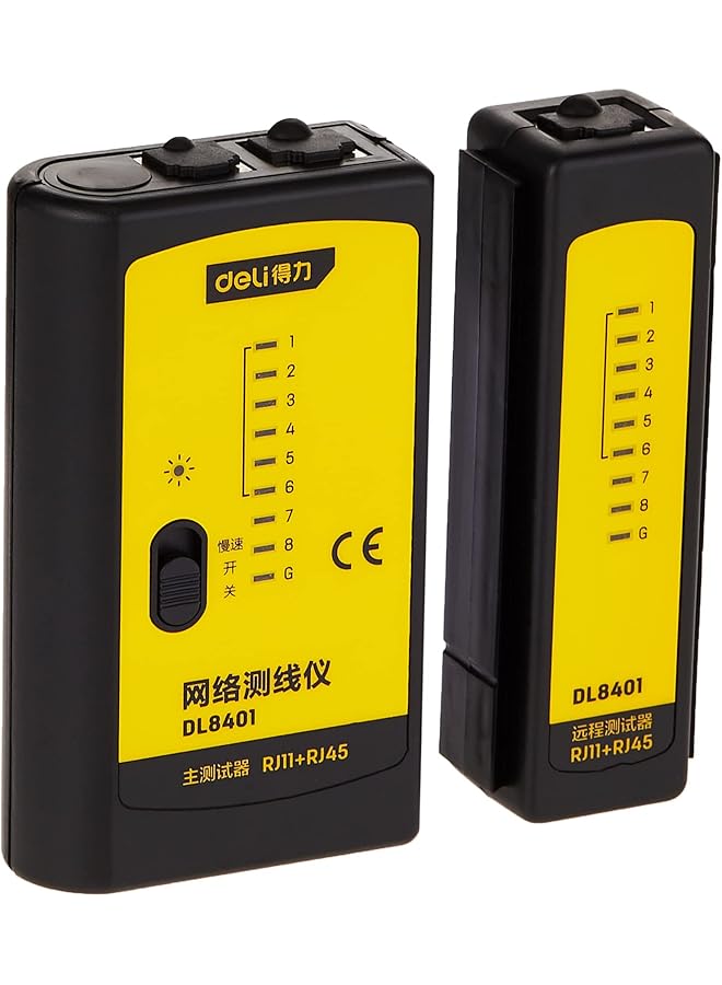 Deli Network Linemeter, Rj11+Rj45, Dl8401