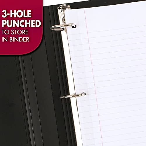 Mead Loose Leaf Paper, Wide Ruled Filler Notebook Paper, Reinforced, 8" x 10-1/2", 100 Sheets, Fits 3-Ring Binder (15006) - Image 5