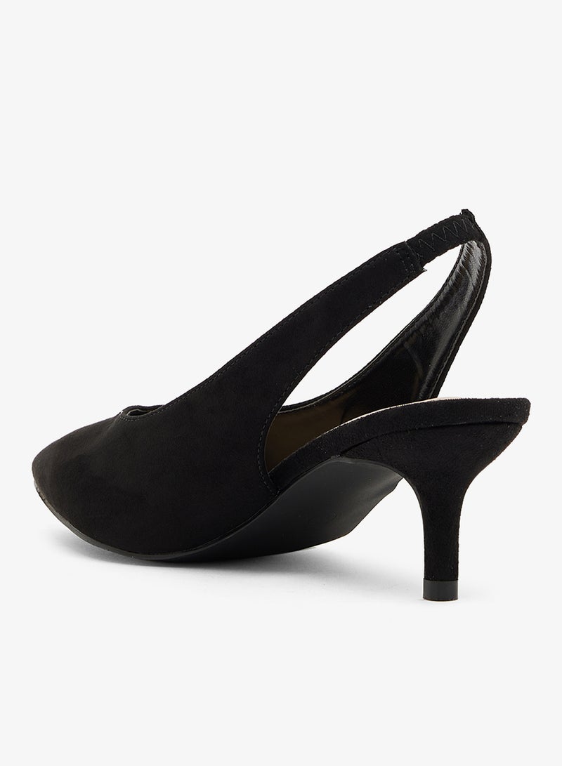 ايلا حذاء بكعب مدبب بحزام خلفي - Image 3