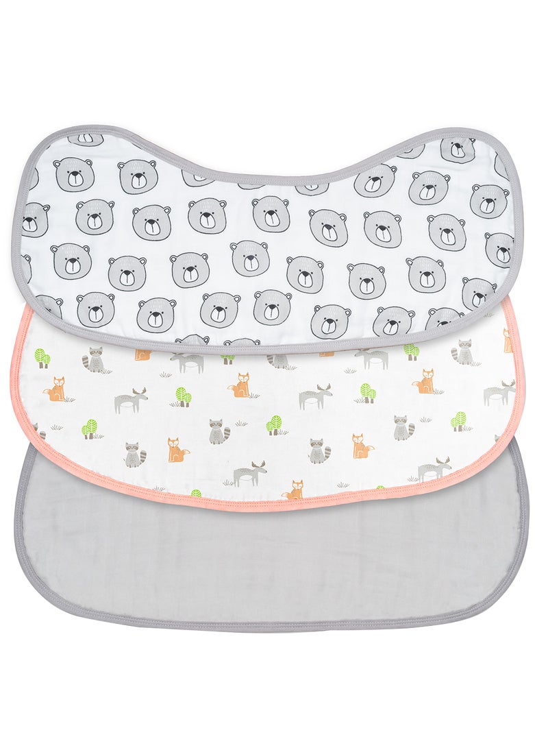 Moon Organic Burpy Cloth (8 Layer) - Set of 3 - Image 1
