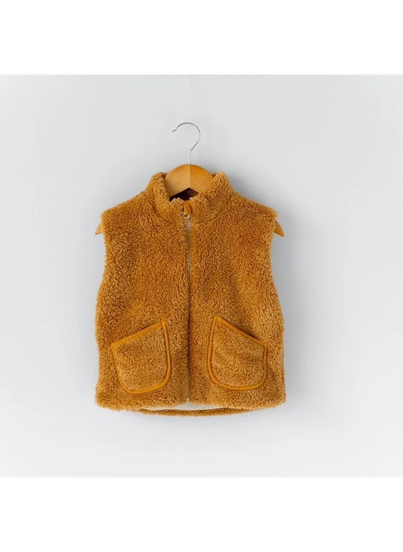 Mama Yoyo Plush Kids Vest Mustard