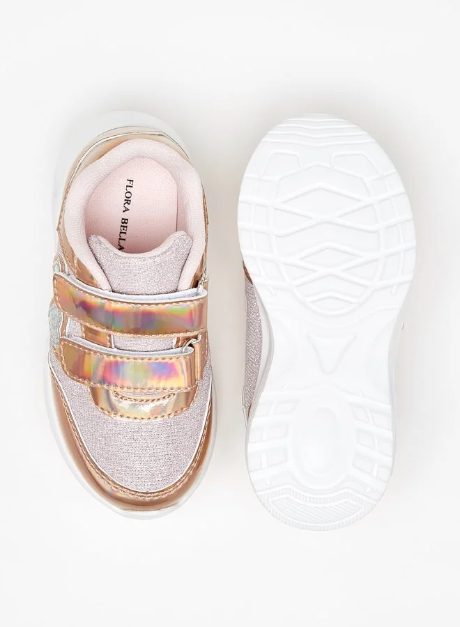 فلورا بيلا من شو إكسبرس Girl's Panelled Sports Shoes With Hook And Loop Closure Ramadan Collection
