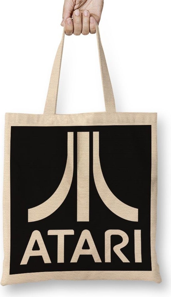 Baskı Dükkanı Print Shop Atari Logo Game Game Over Cloth Bag Long Handle