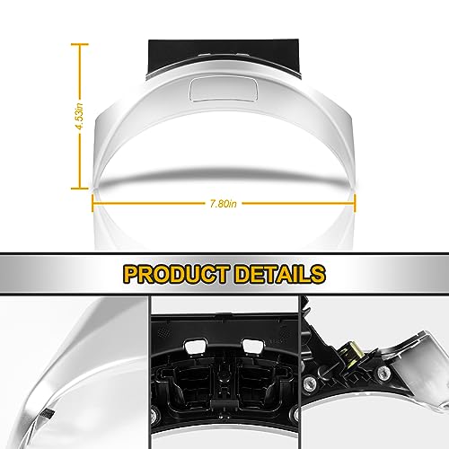 AUTOBABA Front Center Console Armrest Box Release Button Switch Cover Compatible with 2015-2021 Mercedes-Benz C Class C200 C300 C350E C400 C450 W205 2017-2021 AMG C43 GLC63 Replace# A2056803407, 2056803711 - Image 5