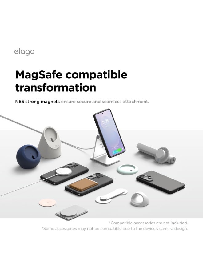Elago Magnetic Ridge Silicone for Samsung Galaxy S26 ULTRA  Case cover [MagSafe Compatible] with Non-Slip Grip and Shockproof Protection - Black - Image 5