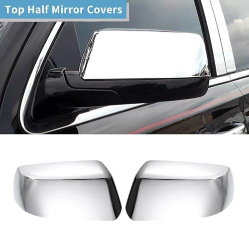 AUCERAMIC Chrome Top Half Mirror Cover Cap + Door Handle Covers Fit for 2015-2020 Chevy Tahoe Suburban GMC Yukon/Yukon XL - Image 2