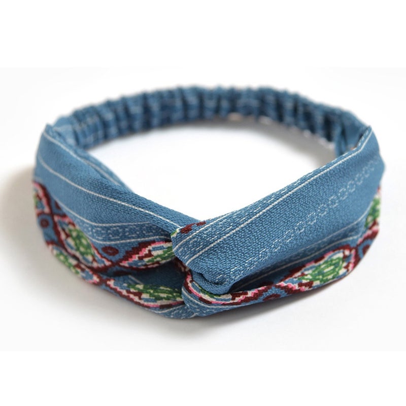 DRESHOW 10 Pack Boho Headbands for Women Vintage Cross Elastic Head Wrap Hair Accessories - Image 5