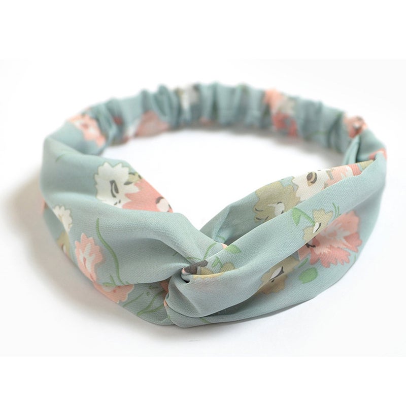 DRESHOW 10 Pack Boho Headbands for Women Vintage Cross Elastic Head Wrap Hair Accessories - Image 3