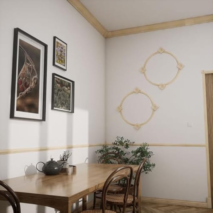 2 1/2"W X 6 1/2"H X 1 1/8"P AMERICRAFT SOLID HARDWOOD STAIN GRADE SMOOTH PLINTH BLOCK WITH DECORATIVE EDGE, POPLAR - Image 3