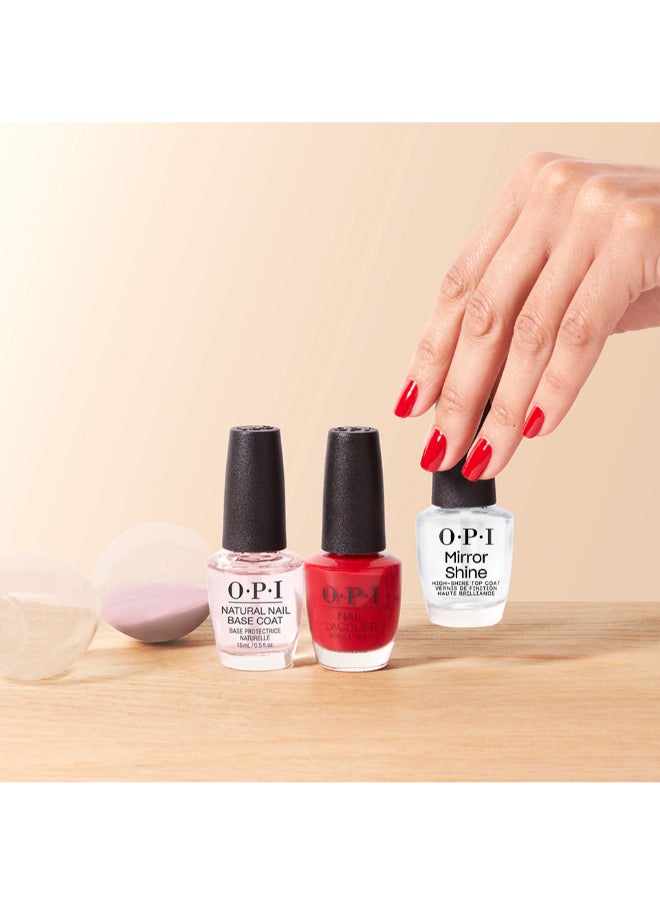OPI Classic Nail Lacquer - Brilliant Top Coat, Clear, 15Ml  - Image 3