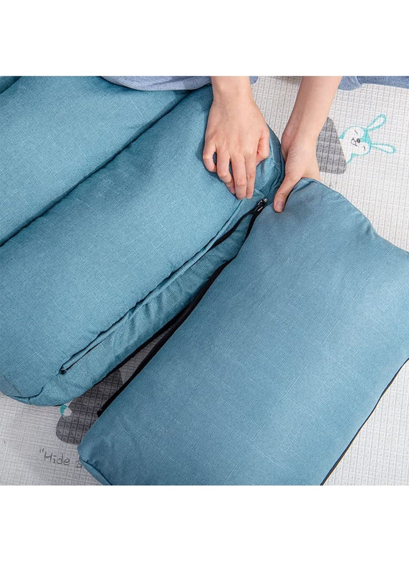 Floor Chair with Back Support, Adjustable 14 Angles, Lounge Chairs for Bedroom, Backrest and Headrest Can Easily Adjusted, Lazy Chair