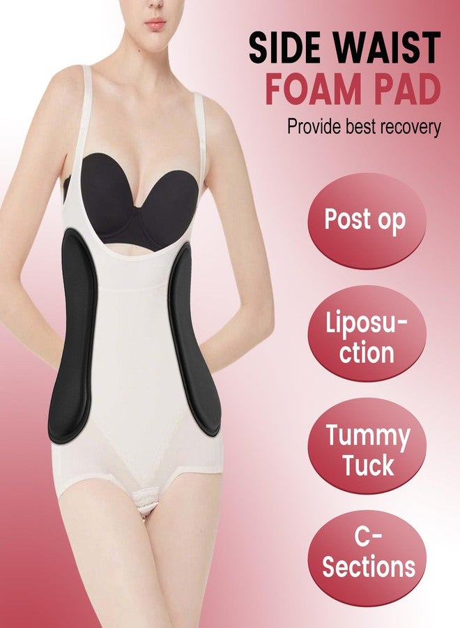 Wehhbtye 2Pcs Post Surgery Lipo Foams, Abdominal Side Compression Board, 11.8'' x 5.5'' Black Lipo Foam Lateral Protector for Post Surgery Recovery Waist Filling Skin Anti-Sagging - Image 4