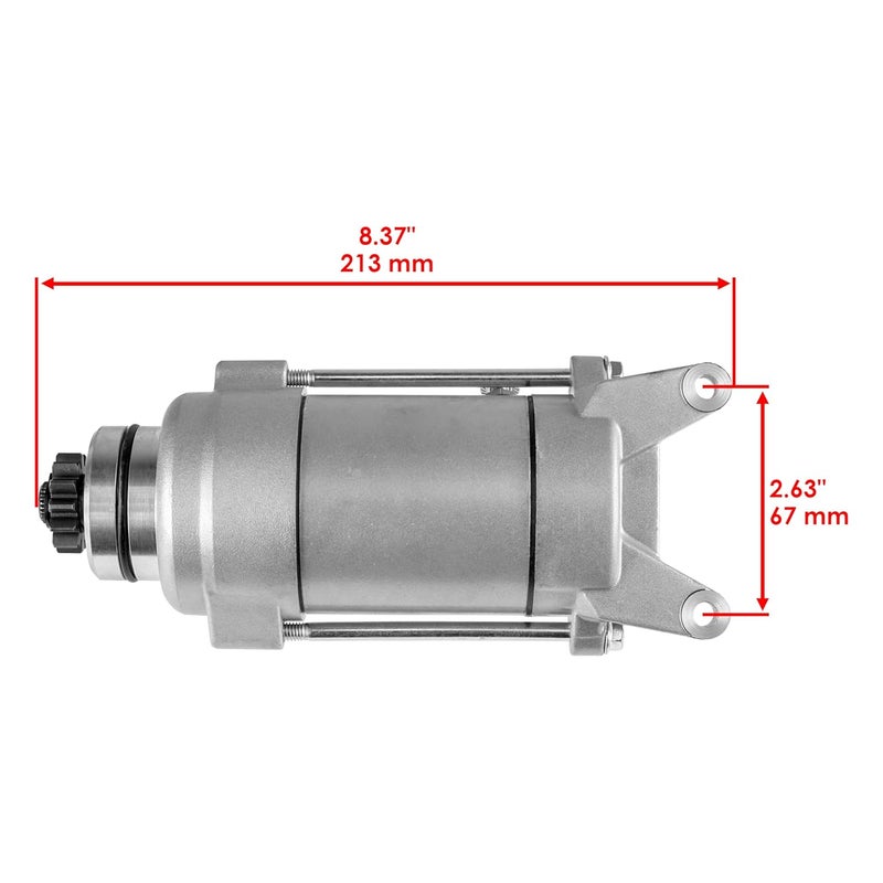 Caltric Starter Motor for Yamaha XVS11 XVS1100 V-Star 1100 Classic Custom Silverado (1999-2009) - Image 2