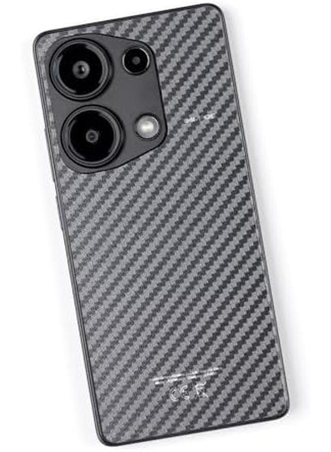 erorex 2 Pack Screen Protector For Xiaomi Poco M6 Pro 4G 6.67" 9H Hardness Tempered Glass With 1Pc Camera Lens Protector 1Pc Back Carbon Fiber Film Anti Scratch Bubble Free - Image 5