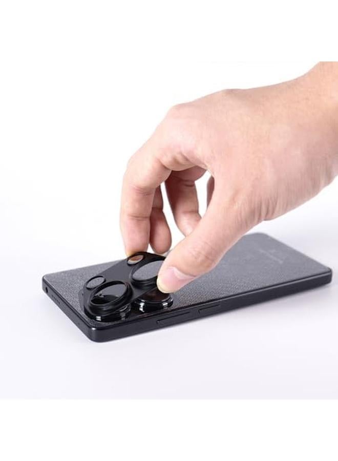 erorex 2 Pack Screen Protector For Xiaomi Poco M6 Pro 4G 6.67" 9H Hardness Tempered Glass With 1Pc Camera Lens Protector 1Pc Back Carbon Fiber Film Anti Scratch Bubble Free - Image 3