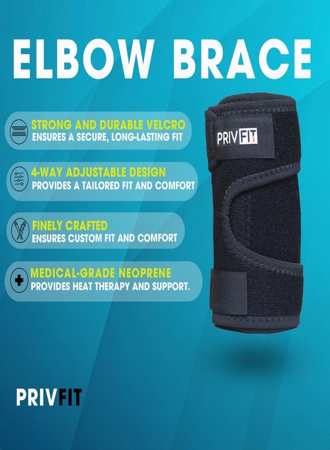 PRIVFIT Elbow Support Compression Stabilizer, Adjustable, Breathable Brace for Joint Pain Relief (1) - Image 4