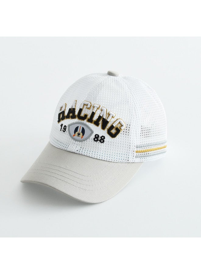 Bumblebee Kids' Outdoor Sun Hat Unisex Baseball Cap With Lettering Breathable Sports Visor For Students - Image 2
