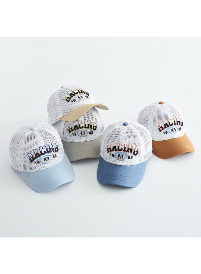 Bumblebee Kids' Outdoor Sun Hat Unisex Baseball Cap With Lettering Breathable Sports Visor For Students - Image 5