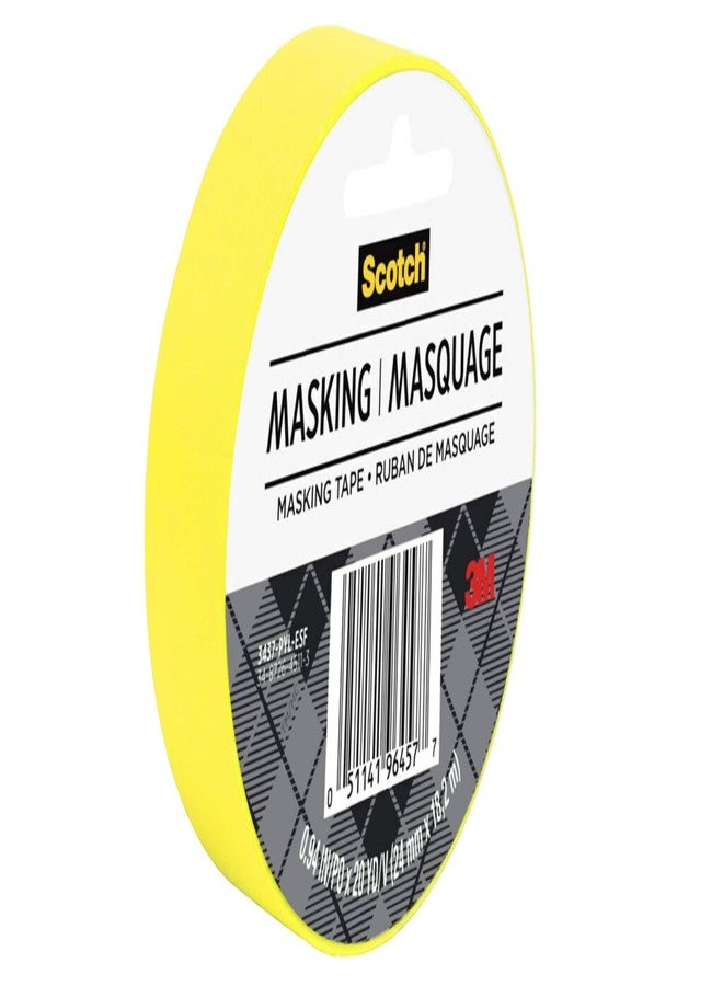Scotch Expressions Masking Tape, .94 in x 20 yd, Great for Decorating, DIY, and Crafts, 6 Rolls, Primary Yellow - Image 3
