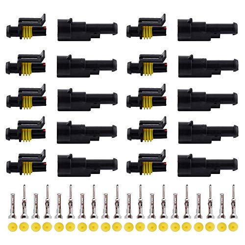MUYI 10 Kit 1 Pin Way Waterproof Electrical Connector 1.5mm Series Terminals Water Resistend - Image 1