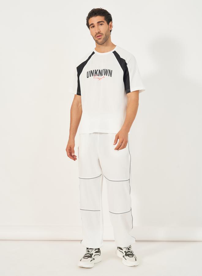 Styli Contrast Panel Ultra Lightweight Athleisure T-Shirt  - Image 2