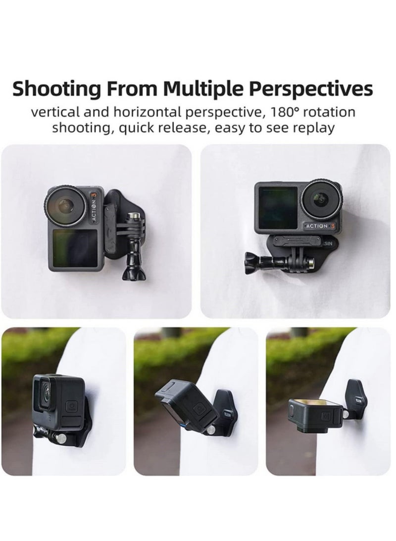 Magnetic Snap Mount Neck Strap Necklace Lanyard 360° Chest Body Strap Accessories Vehicle Boat Tube Attachment Compatible with GoPro Max Hero 11 10 9 8 7 6 5 Insta360 X2/X3/DJI Action 2/3  - Image 4